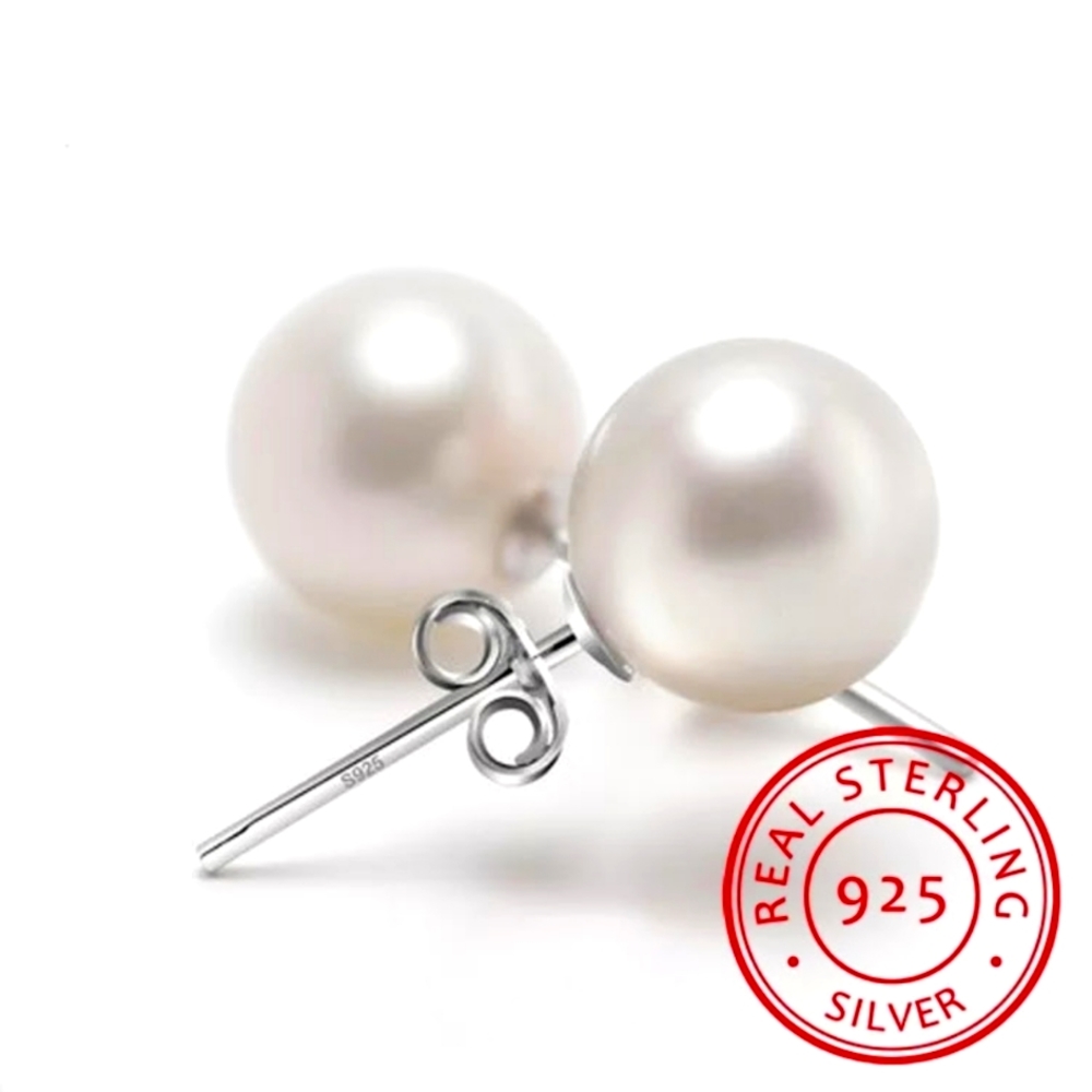 925 actual Sterling silver eating pearl